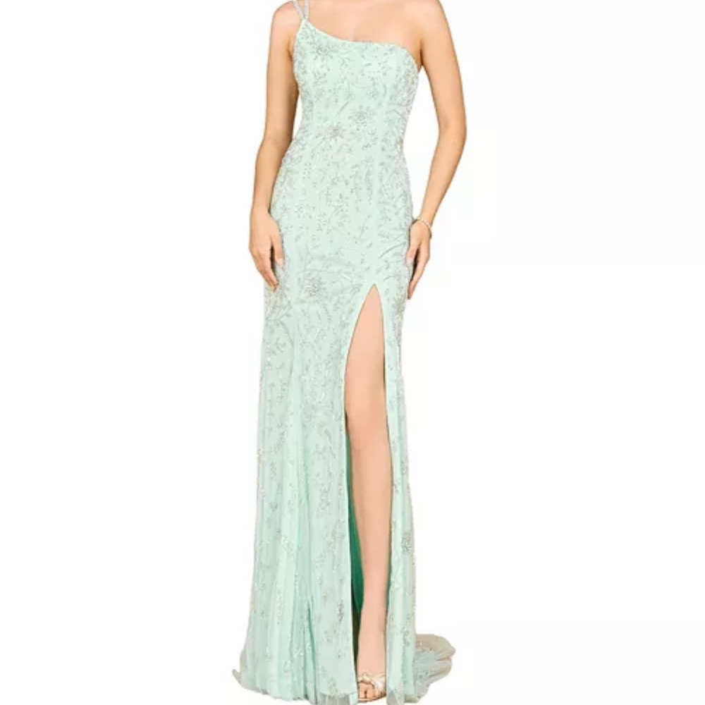LARA One Shoulder Mint Dress